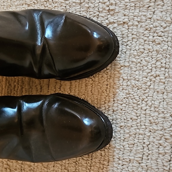 Stuart Weitzman Leather Wedge Boots - Picture 6 of 9